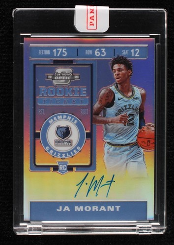 2019 Panini Contenders Optic Ja Morant Blue Auto /99 PSA 10