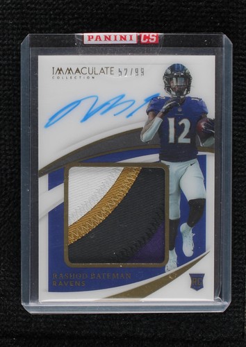 2021 Panini Immaculate Collection Rashod Bateman #PPA-RB