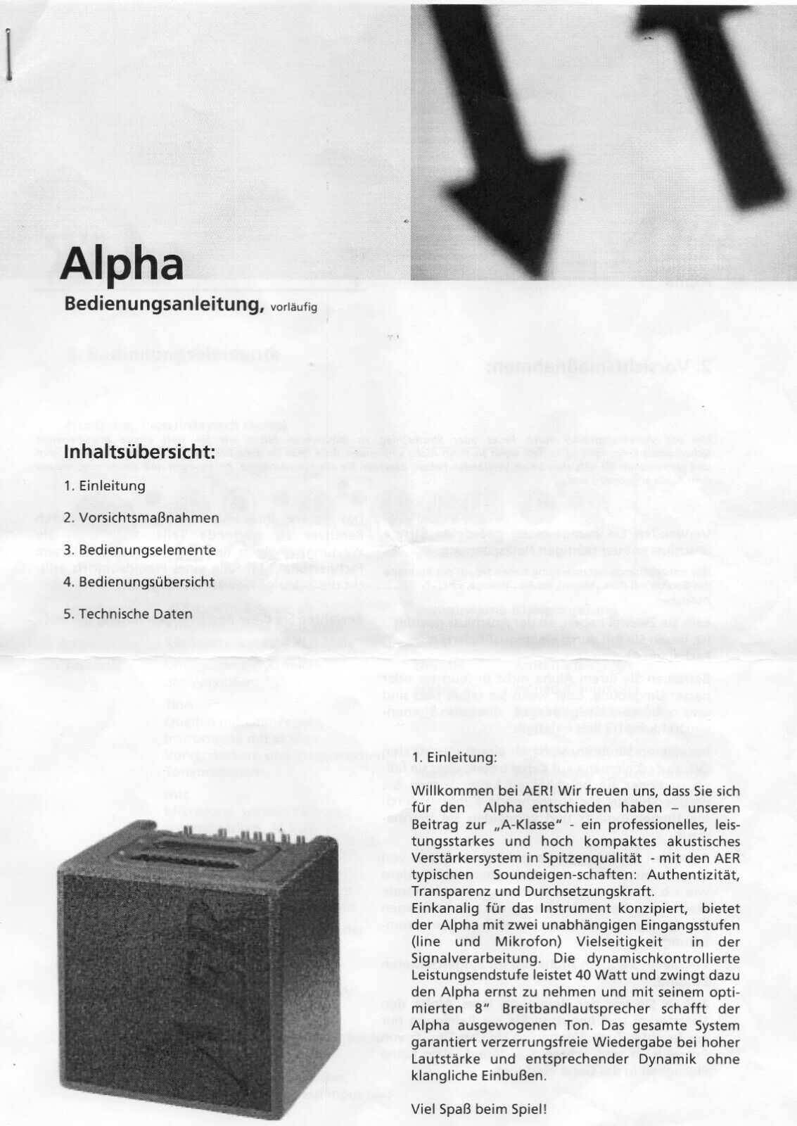 AER ALPHA Akustikgitarrenverstärker