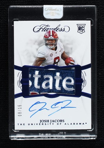 2019 Panini Flawless Collegiate Josh Jacobs #165