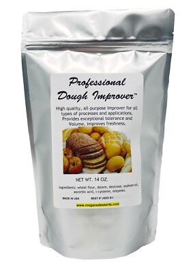 Professional Dough Improver - Dough Enhancer For All Flours - 14 Oz  MADE IN USA