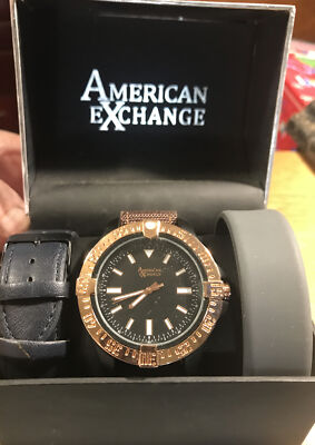New Mens American Exchange quartz Wrist Watch With 3 Bands works eBay