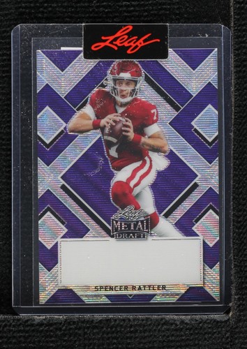 2022 Leaf Metal Draft Spencer Rattler #BA-SR1