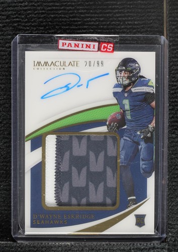 2021 Panini Immaculate Collection D'Wayne Eskridge #PPA-DE