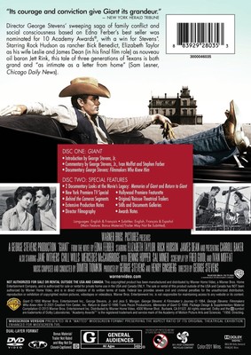 Giant DVD Elizabeth Taylor NEW