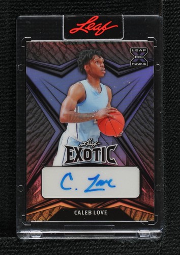 2022-23 Leaf Exotic - Caleb Love #BA-CL1