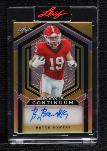 2023 Leaf Metal Continuum Brock Bowers #MC-50