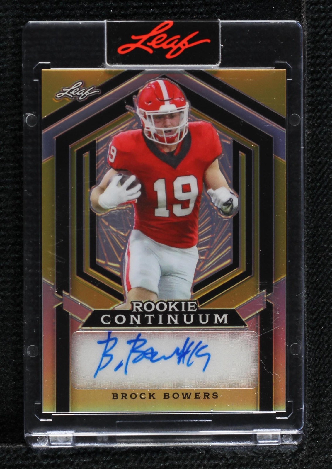 2023 Leaf Metal Continuum Brock Bowers #MC-50