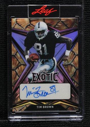 2022 Leaf Exotic Tim Brown #EA-TB1