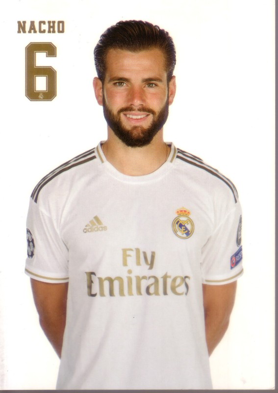 Nacho *** Carte Postale / Postcard * Real Madrid 2020