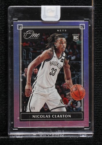 2019-20 PANINI RC NIC CLAXTON BROOKLYN NETS NBA STICKER/CARD