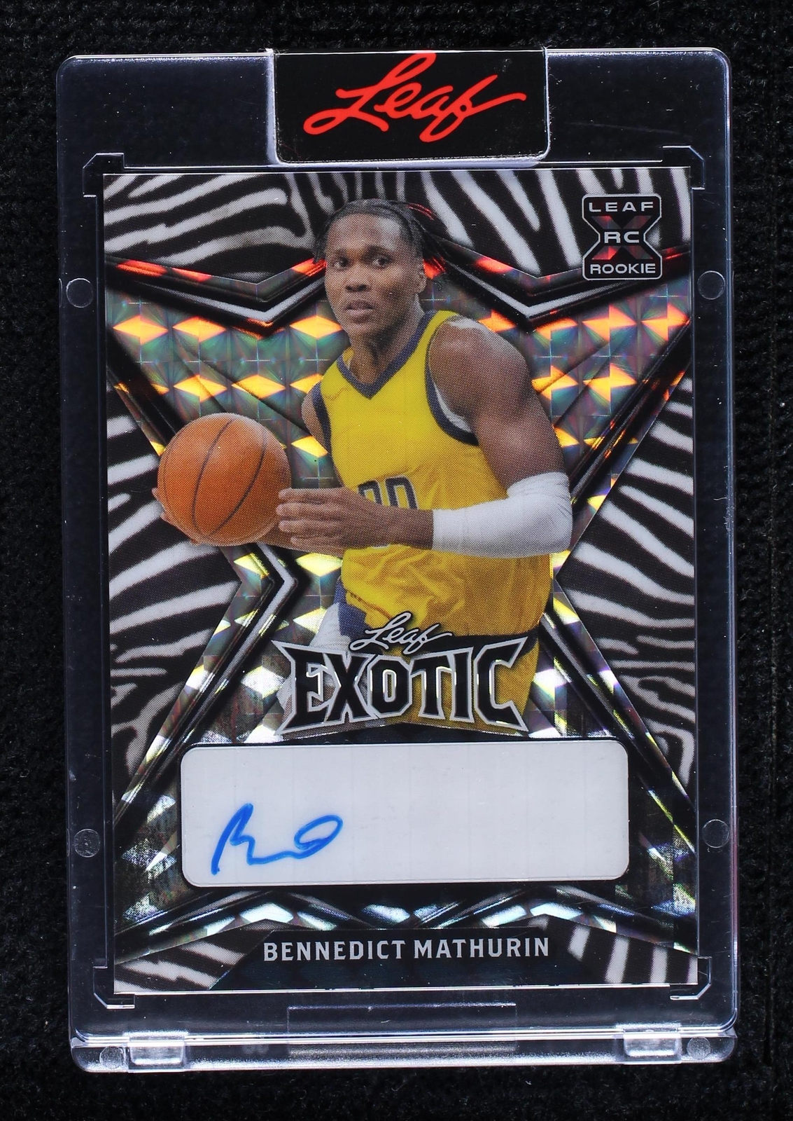 2022-23 Leaf Exotic - Bennedict Mathurin #BA-BM1