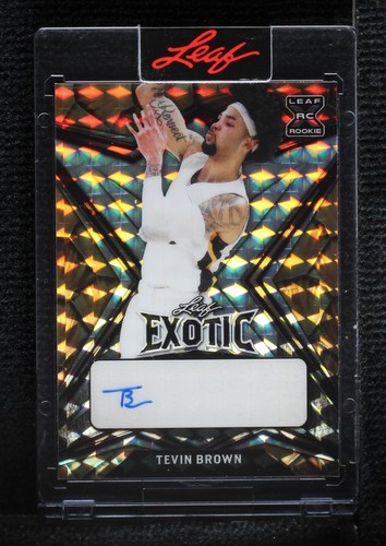 2022-23 Leaf Exotic - Tevin Brown #BA-TB2