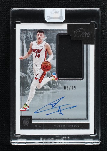 Tyler Herro 2019-20 Panini One and One Rookie Patch Auto