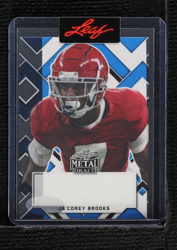 2022 Leaf Metal Draft Ja'corey Brooks #PA-JCB