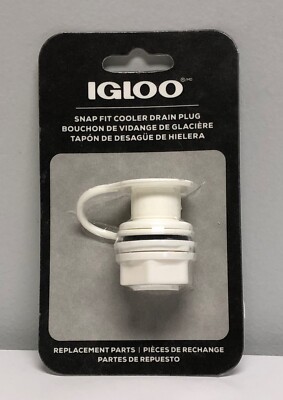 Igloo Replacement Triple-Snap Drain Plug Assembly With Plastic Tethered  24010