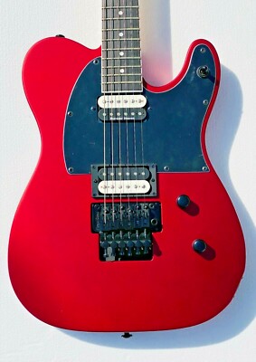 Dean Nash Vegas Select Floyd Electric Guitar, Metallic Red Satin, NV SEL F MRS