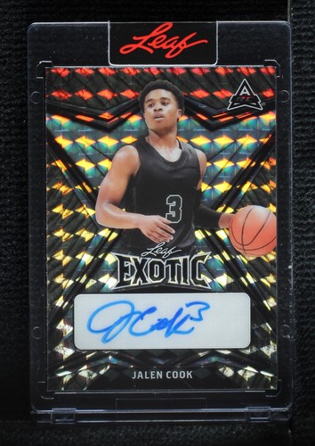2022-23 Leaf Exotic - Jalen Cook #BA-JC1