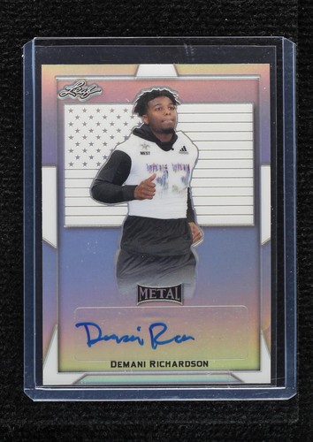 2019 Leaf Metal U.S. Army All-American Bowl Demani Richardson #BA-DR1
