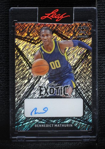 2022-23 Leaf Exotic - Bennedict Mathurin #BA-BM3