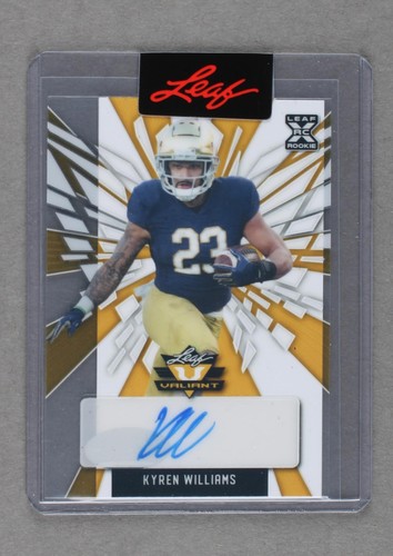 2022 Leaf Valiant Kyren Williams #BA-KW2