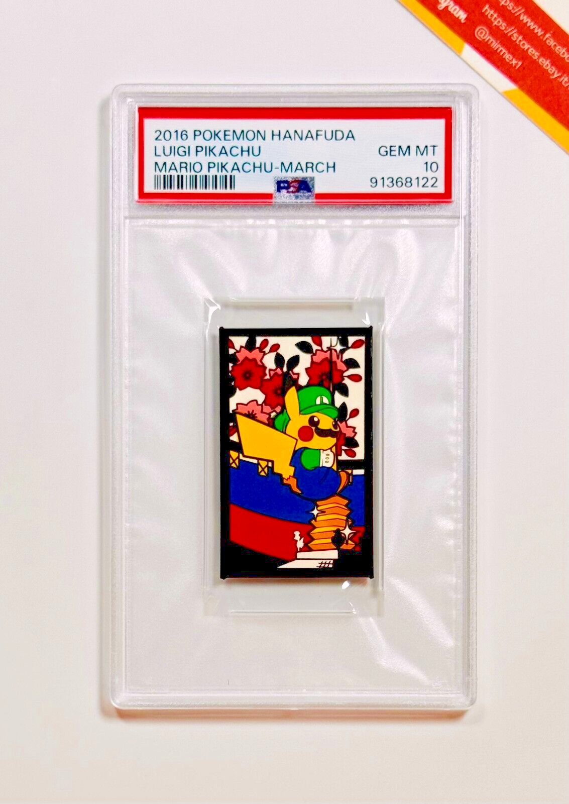 Pokemon PSA 10 Luigi Pikachu Hanafuda Mario March 2016 Japanese | eBay