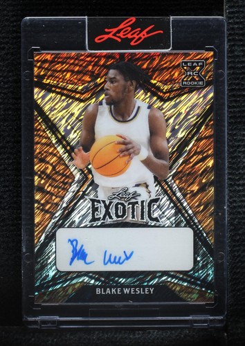 2022-23 Leaf Exotic - Blake Wesley #BA-BW1