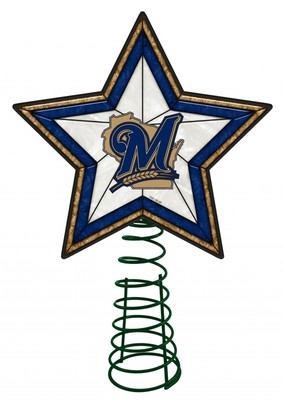 Украшение для елки из художественного стекла Milwaukee Brewers
