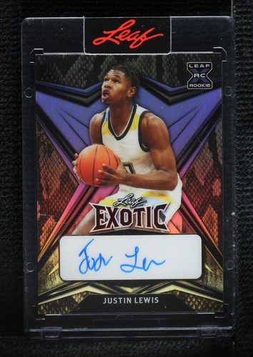 2022-23 Leaf Exotic - Justin Lewis #BA-JL2
