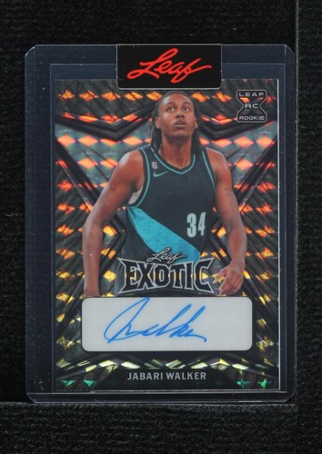 2022-23 Leaf Exotic - Jabari Walker #BA-JW1