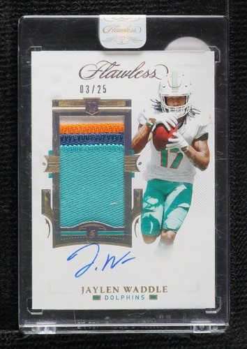 2021 Panini Flawless Jaylen Waddle #RPA-JWA