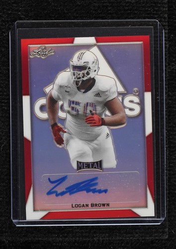 2019 Leaf Metal U.S. Army All-American Bowl Logan Brown #BA-LB1