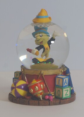 Walt Disney Snow Dome Jiminy Cricket 2.75'' Mini Snow Globe Glitter Sparkles Toys