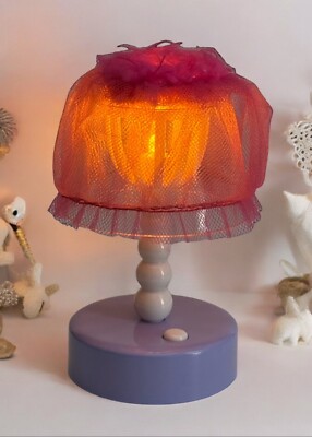 Paradise Kids My Life As Lamp Light-Up Mini 4  Dollhouse Pink Blue 2015 Works!