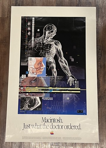 muku　Apple Poster muku Apple Poster Vtg Apple Computers Poster Macworld Expo