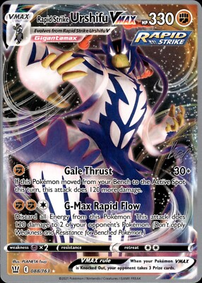 Pokemon 2022 World Championships CHERYL DECK Rapid Strike Urshifu VMAX #087 (DB)