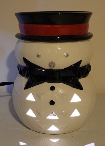 New Yankee Candle Scenterpiece Wax Warmer JACK FROST Snowman Melt Timer