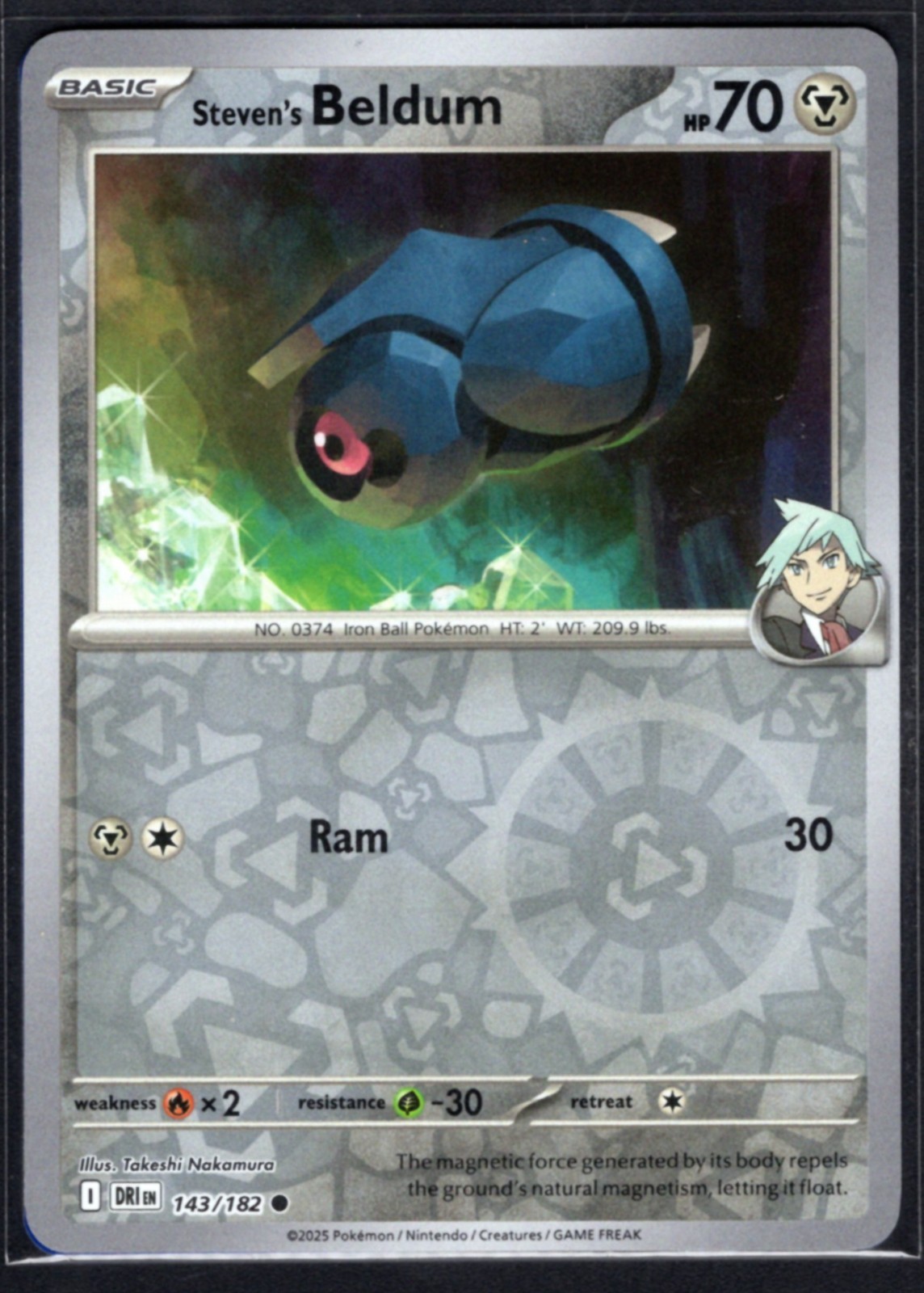 143/182 - Steven's Beldum- Destined Rivals - [Reverse Holo]