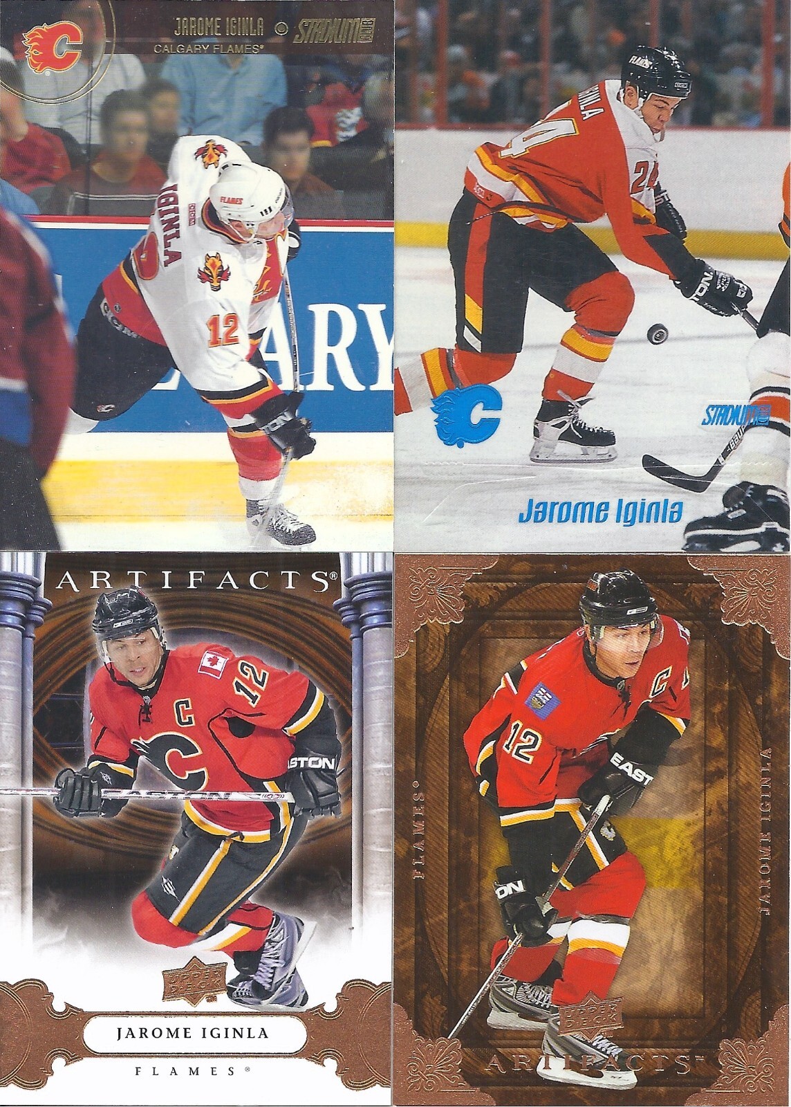 Jarome Iginla 2008-09 & 09-10 Upper Deck Artifacts 1999-00