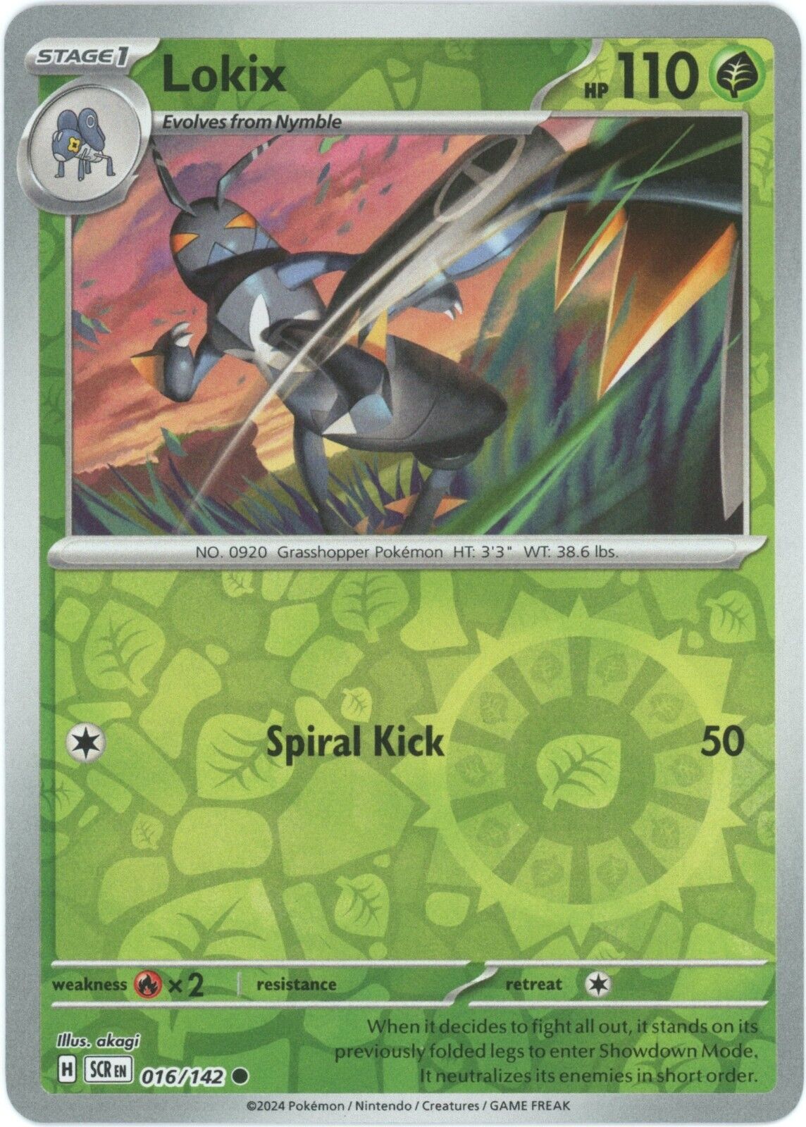 Lokix Reverse Holo - (Common) 016/142 - Stellar Crown Lokix Reverse Holo - (Common) 016/142 - Stellar Crown