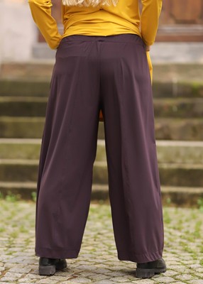 ELLI ELLI - WEITE LAGENLOOK HOSE GR 44 BIS 58 - LILA / PFLAUME