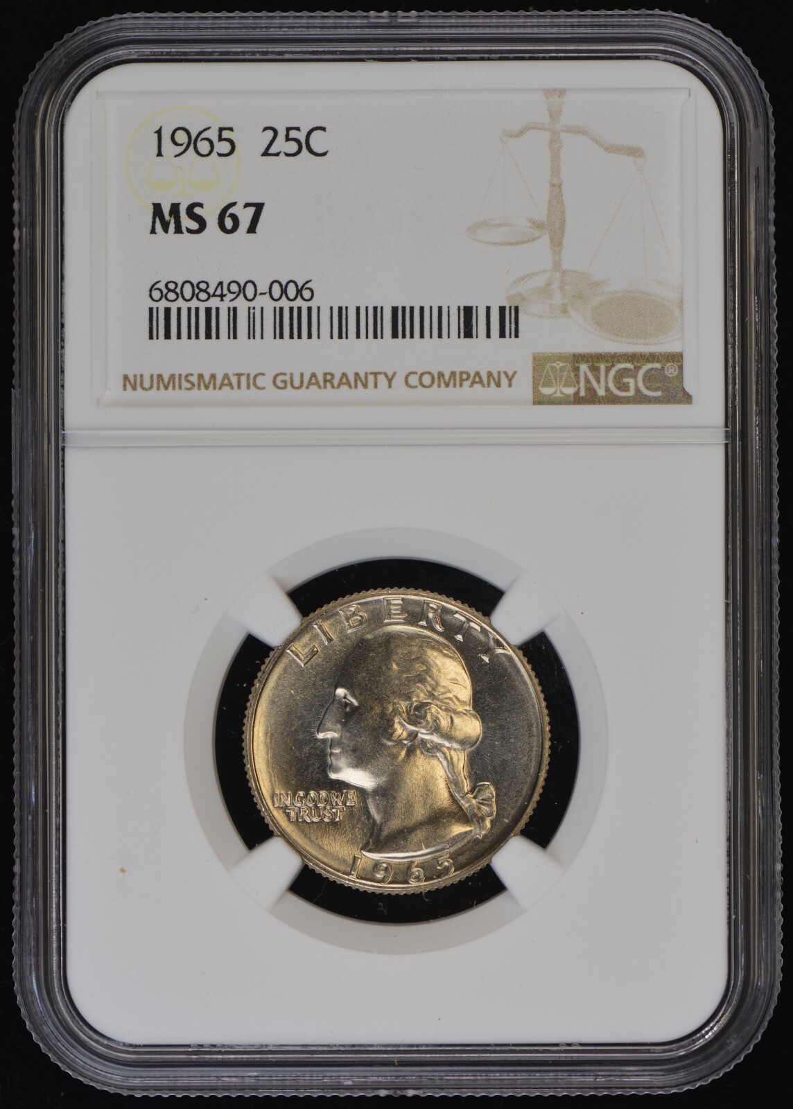 1965 MS 67 NGC United States Washington Quarter | eBay