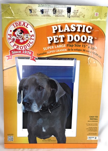 Ideal Plastic Pet Door Super Large White 15