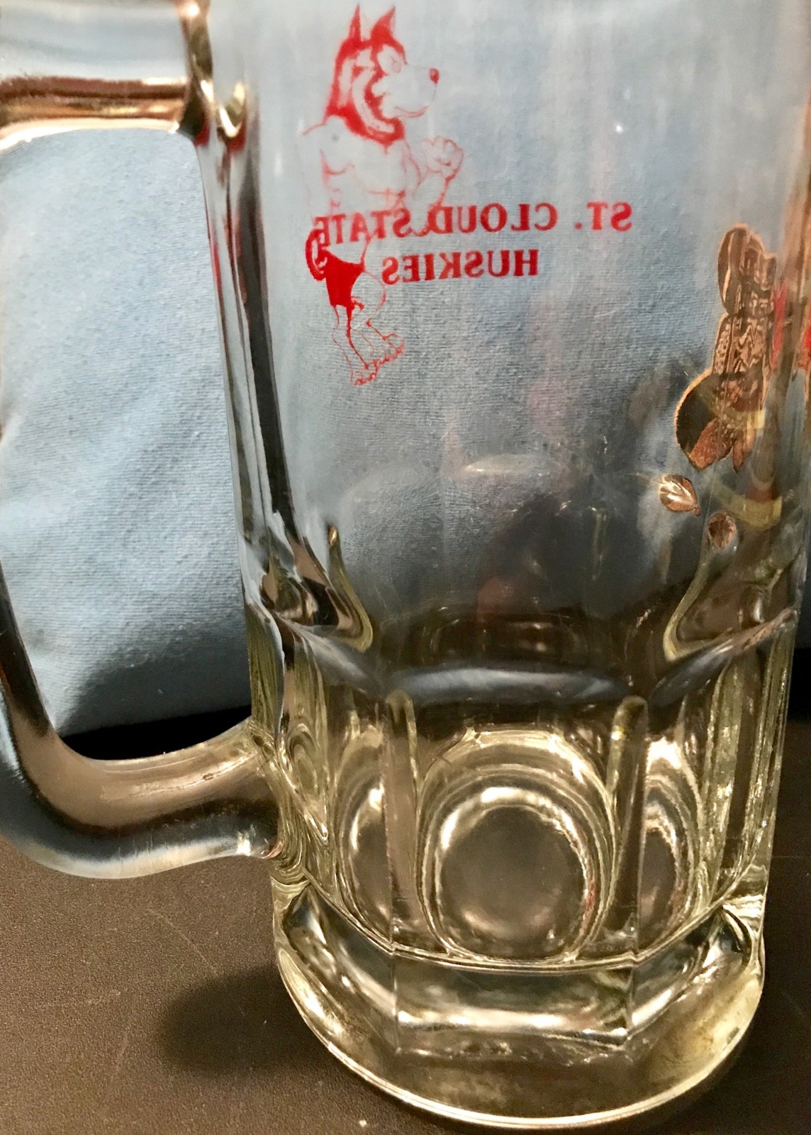 SCSU Hockey Frozen 4 Four St Cloud MN Beer Mug Glass 8