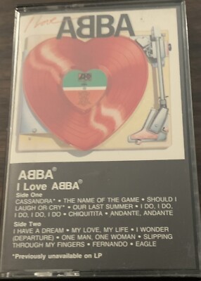 ABBA I Love ABBA Cassette Tape Swedish Band Disco Pop Europop 1984 VG TESTED****