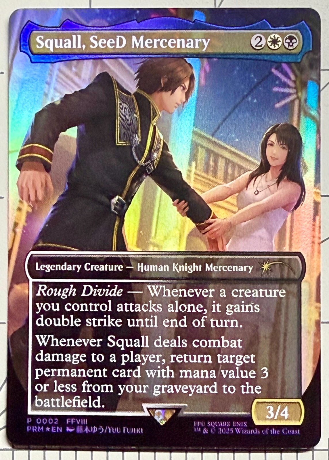 MTG Magic Final Fantasy Promo SQUALL SEED MERCENARY Foil
