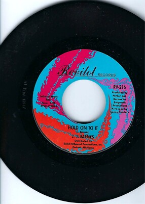J. J. BARNES- ''HOLD ON TO IT''/''NOW SHE'S GONE''- REVILOT 216- N.MINT