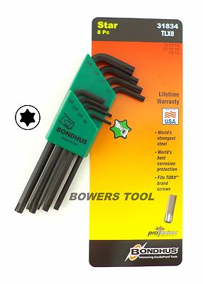 Bondhus 30pc Hex & Torx L Wrench Set Metric SAE Standard Inch USA 22199.31834