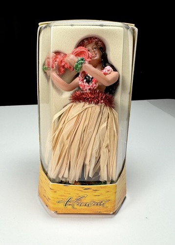 Hawaiian Hula Dancer Dashboard Doll By Chiefly Company 4.75