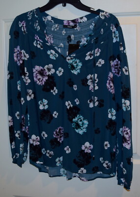 New Womens Oasis Blouse Top Uk 14 Us 10 green floral